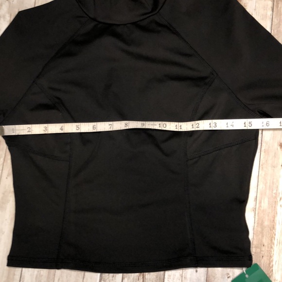 “SHEIN” EZwear,black,mock-neck, raglan slv, sports compression top,size M, NWT - Picture 14 of 16